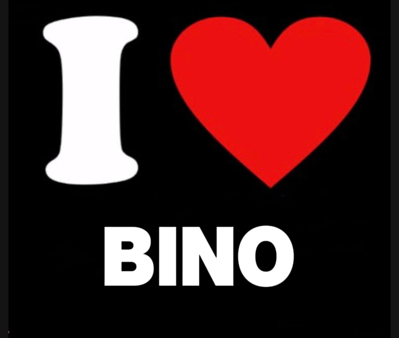 I HEART BINO STICKER